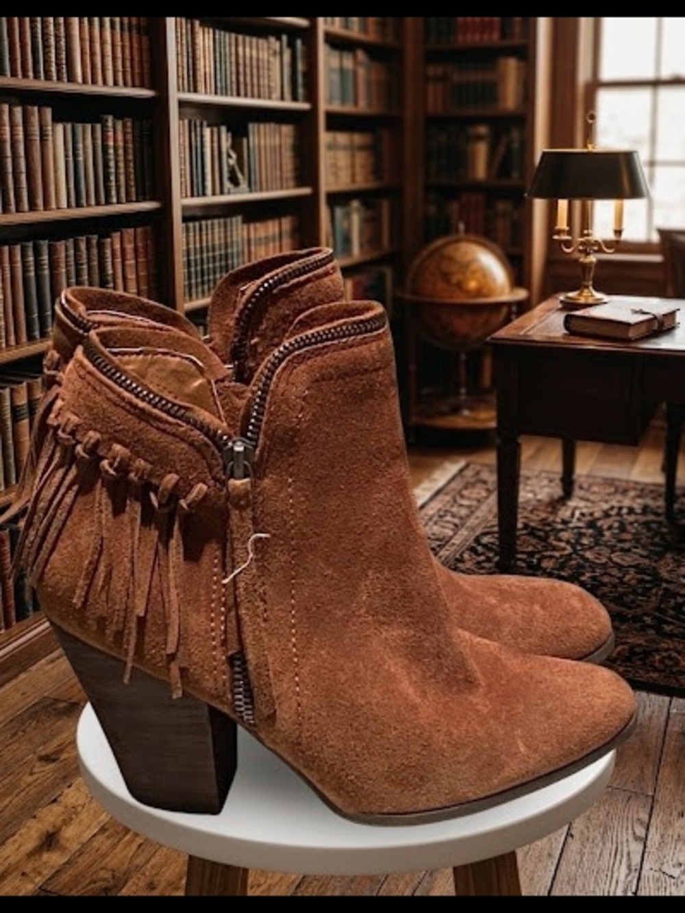 Dolce Vita fringe ankle booties